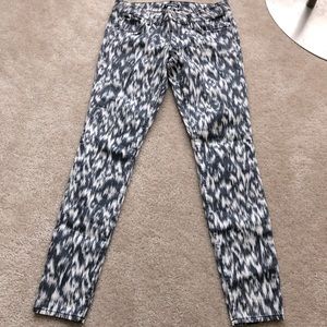 Size 4 Express abstract print skinny jean. Worn once or twice.